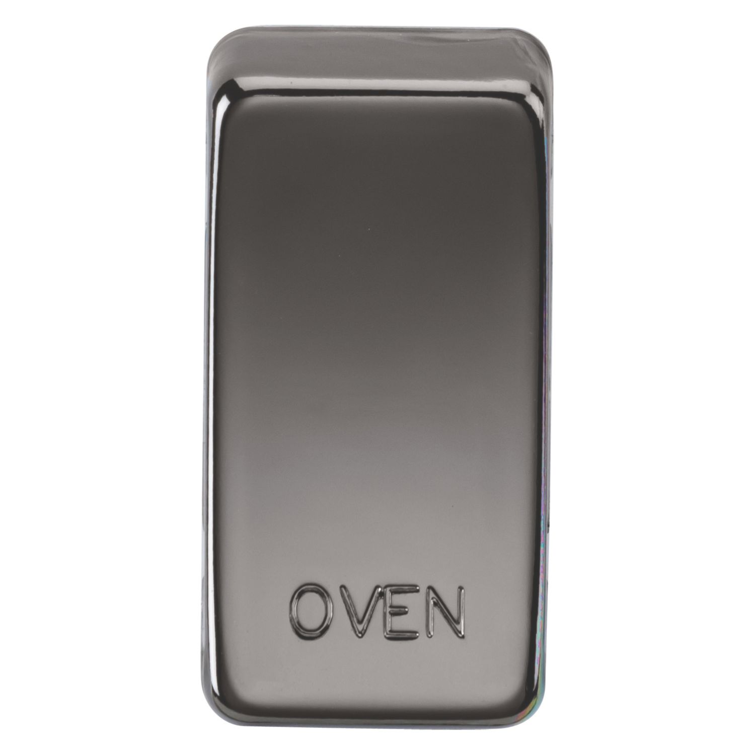 Knightsbridge 'OVEN' Switch Cover Black Nickel (674CT)