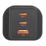 Masterplug 3-Outlet Type A & C Plug-In USB Charger Black 5A