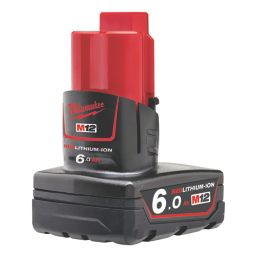 Milwaukee M12 B6 12V 6.0Ah Li-Ion RedLithium Battery