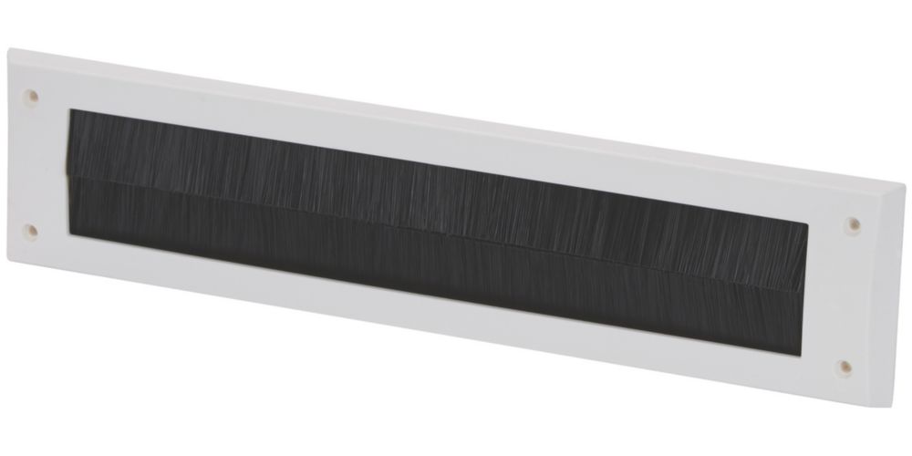 Diall Letter Box Draught Seal White 342 X 80mm Letter Boxes