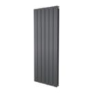 Ximax Oceanus Duplex 1200mm x 445mm 2785BTU Anthracite Vertical Designer Radiator