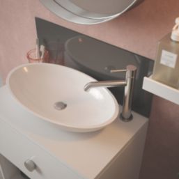 Splashback  Self-Adhesive Bathroom Splashback Metallic Charcoal 250mm x 600mm x 4mm