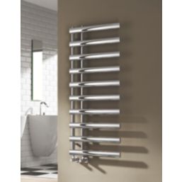 Reina 780mm x 500mm 775BTU Chrome Flat Designer Towel Radiator