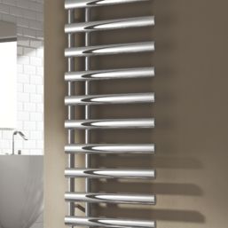Reina 780mm x 500mm 775BTU Chrome Flat Designer Towel Radiator
