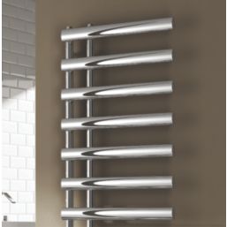 Reina 780mm x 500mm 775BTU Chrome Flat Designer Towel Radiator