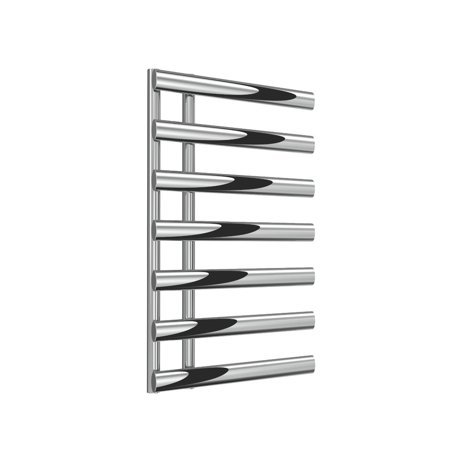 Reina 780mm x 500mm 775BTU Chrome Flat Designer Towel Radiator (674LH)