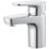 Swirl Caldew Silver 121mm Cloakroom Round Head Mono Basin Mixer Tap  With Clicker Waste