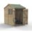 Forest Beckwood 5' x 7' (Nominal) Reverse Apex Shiplap Timber Shed with Base