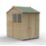 Forest Beckwood 5' x 7' (Nominal) Reverse Apex Shiplap Timber Shed with Base