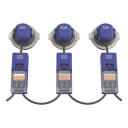 LAP Chaac Tilt  Fire Rated LED Downlights Brushed Nickel 5.5W 600lm 10 Pack