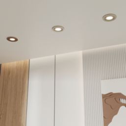 LAP Chaac Tilt  Fire Rated LED Downlights Brushed Nickel 5.5W 600lm 10 Pack