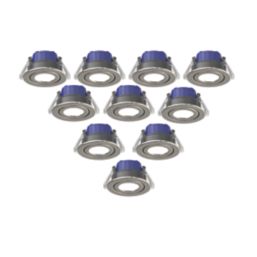 LAP Chaac Tilt  Fire Rated LED Downlights Brushed Nickel 5.5W 600lm 10 Pack