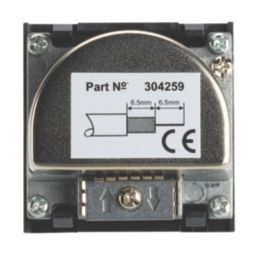 Contactum Media Modular Coaxial TV / FM Socket Black