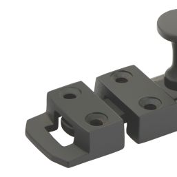 Smith & Locke Flat Door Bolt Matt Black 80mm