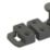Smith & Locke Flat Door Bolt Matt Black 80mm