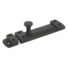 Smith & Locke Flat Door Bolt Matt Black 80mm