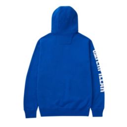 CAT Trademark Banner Hoodie Blue Large 42" Chest