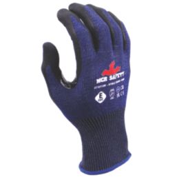 MCR Safety Graphene Fibre CT1071NM Cut-Resistant Gloves Blue/Black Large