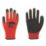 Site  Gripper Gloves Red / Black Large