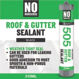 No Nonsense  Roof & Gutter Sealant Black 310ml