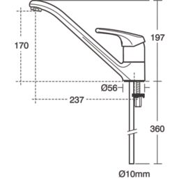 Armitage Shanks Sandringham Single Lever Basin Monobloc Mixer Tap Chrome