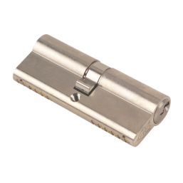 Yale Fire Rated 1 Star 6-Pin Euro Cylinder Lock BS 40-40 (80mm) Satin Nickel