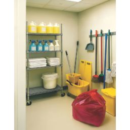 L-PRO 10607 Red Polythene Sacks / Bin Liners 90Ltr 200 Pack