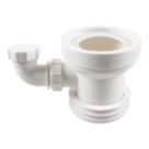 Flomasta  Rigid Straight Pan Connector with Boss White 144mm
