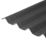 Onduline Easyfix Corrugated Bitumen Roofing Sheets Black 2000mm x 2.6mm x 820mm 5 Pack