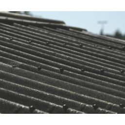 Onduline Easyfix Corrugated Bitumen Roofing Sheets Black 2000mm x 2.6mm x 820mm 5 Pack