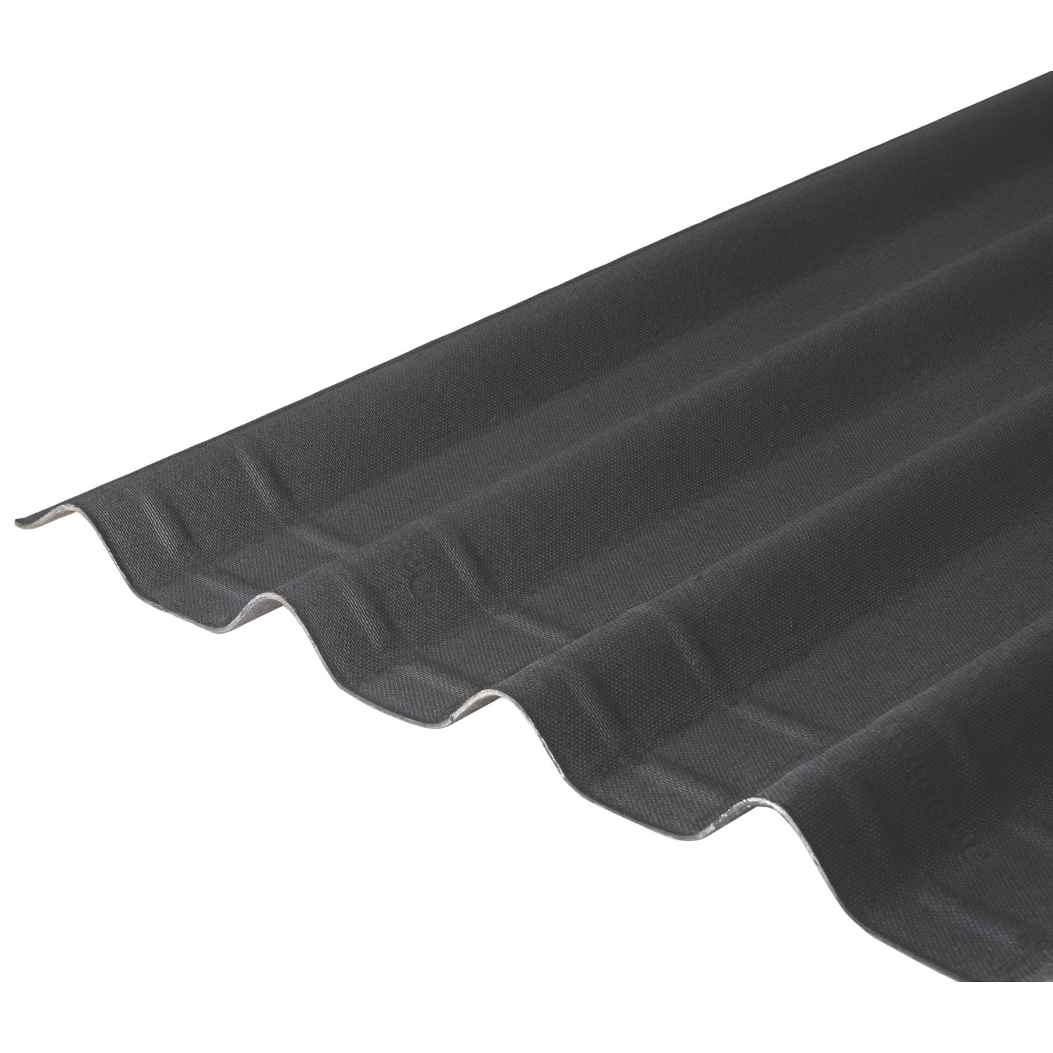 Onduline Easyfix Corrugated Bitumen Roof Sheet Black 2000mm x 2.6mm x 820mm (675CY)