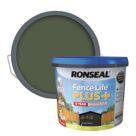 Ronseal Fence Life Plus 9Ltr Forest Green Shed & Fence Paint