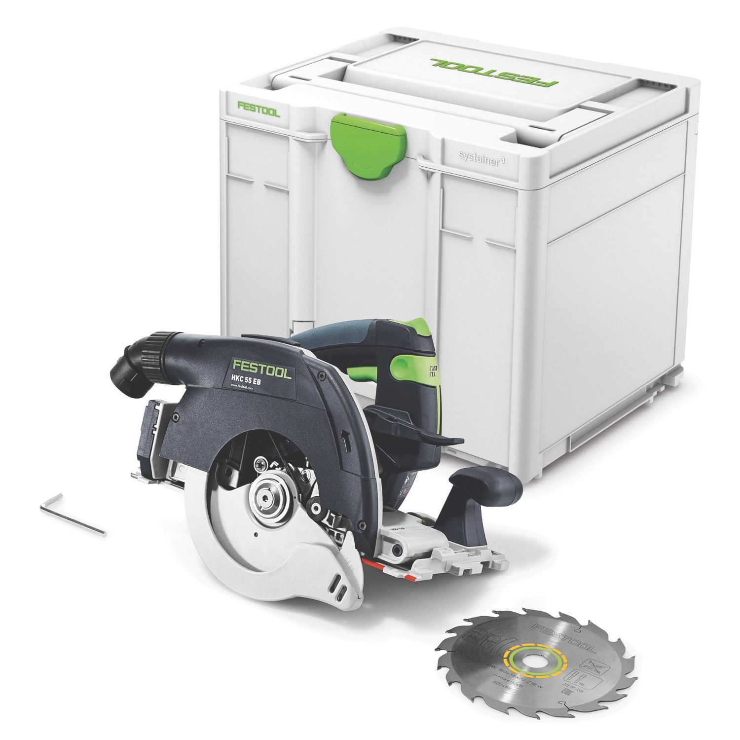Festool HKC 55 EB-Basic 160mm 18V Li-Ion Airstream Li-High Power Brushless Cordless Circular Saw - Bare (675HA)