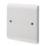 Crabtree Instinct 1-Gang Blanking Plate White