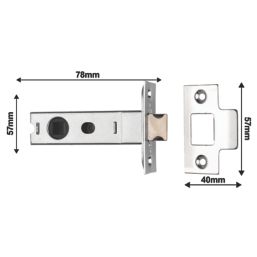 Carlisle Brass Tavira Door Handle Pair Polished Chrome
