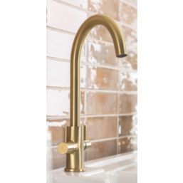 Streame by Abode Marido Swan Dual Lever Mono Mixer Brushed Brass