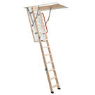 Werner Eco S Line 3-Sections Insulated Timber Loft Ladder  2.85m