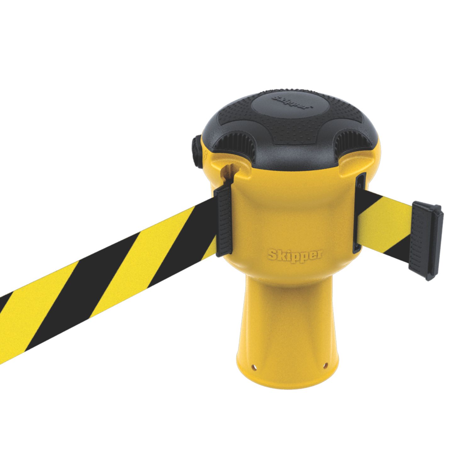 Skipper SKIPPER01 Retractable Barrier with Black / Yellow Tape Yellow 9m (675PT)