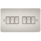 Knightsbridge  10AX 6-Gang 2-Way Light Switch  Pearl