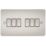 Knightsbridge  10AX 6-Gang 2-Way Light Switch  Pearl