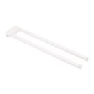 Hansgrohe AddStoris Twin-Handle Towel Holder Matt White 80mm x 445mm x 32mm