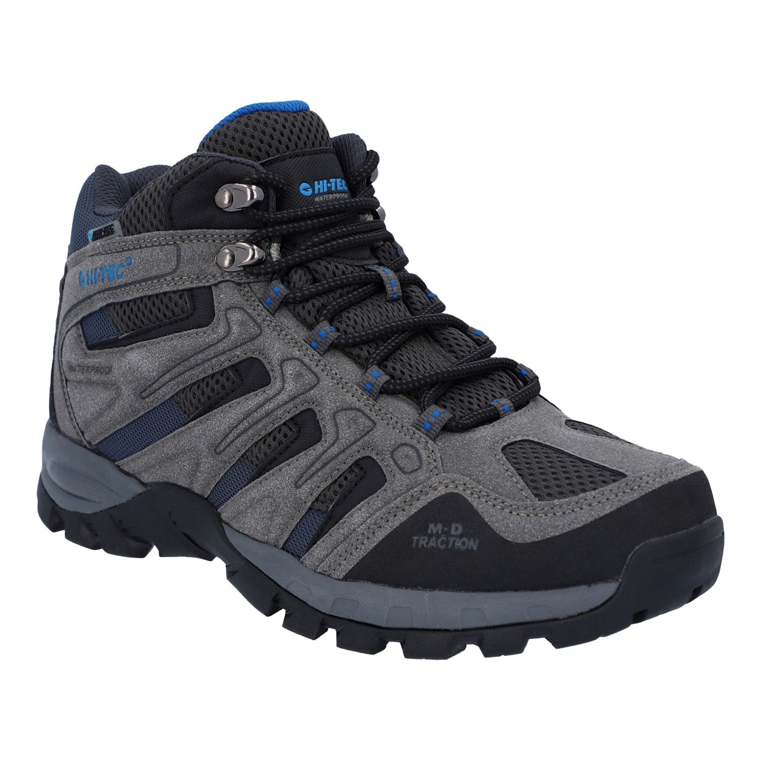 Hi-Tec Torca Mid Size 11 Grey Waterproof Non Safety Work Boots (675XL)