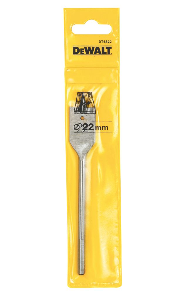 DeWalt Flat Wood Drill Bit 22mm x 150mm Screwfix