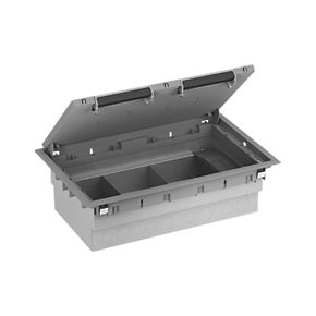 Schenider MITA FBX100 Floor Box 3 Compartment Grey NEW
