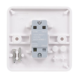 Schneider Electric Lisse 10AX 1-Gang 1-Way 10AX Light Switch  White