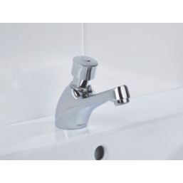 Bristan Timed Flow Chrome 104mm Self-Closing Mono Basin Pillar Tap