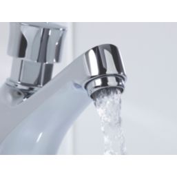 Bristan Timed Flow Chrome 104mm Self-Closing Mono Basin Pillar Tap