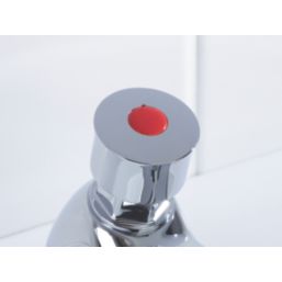 Bristan Timed Flow Chrome 104mm Self-Closing Mono Basin Pillar Tap