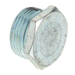 Deta Bright Zinc-Plated Hex Plugs 25mm 10 Pack