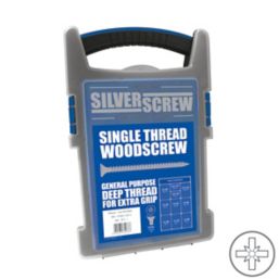 Silverscrew  PZ Double-Countersunk Woodscrews Grab Pack 1000 Pcs